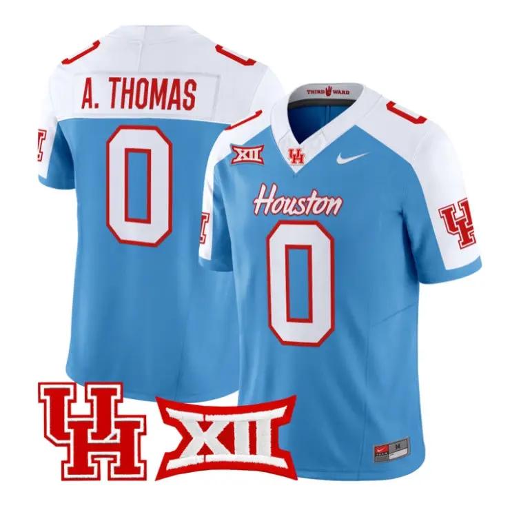 Amare Thomas Jersey #0 Houston Cougars 2026 Football Limited Stitched by My Store NCAA Football Jerseys