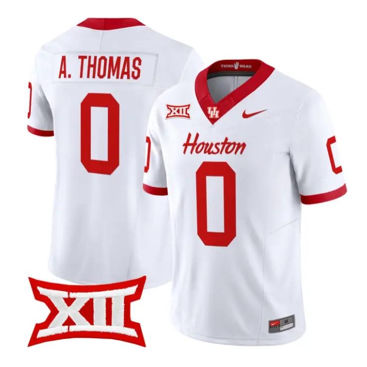 Amare Thomas Jersey #0 Houston Cougars 2026 Football Limited Stitched by My Store NCAA Football Jerseys
