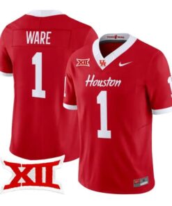 Andre Ware Jersey #1 Houston Cougars 2026 Football Limited Stitched by My Store NCAA Football Jerseys