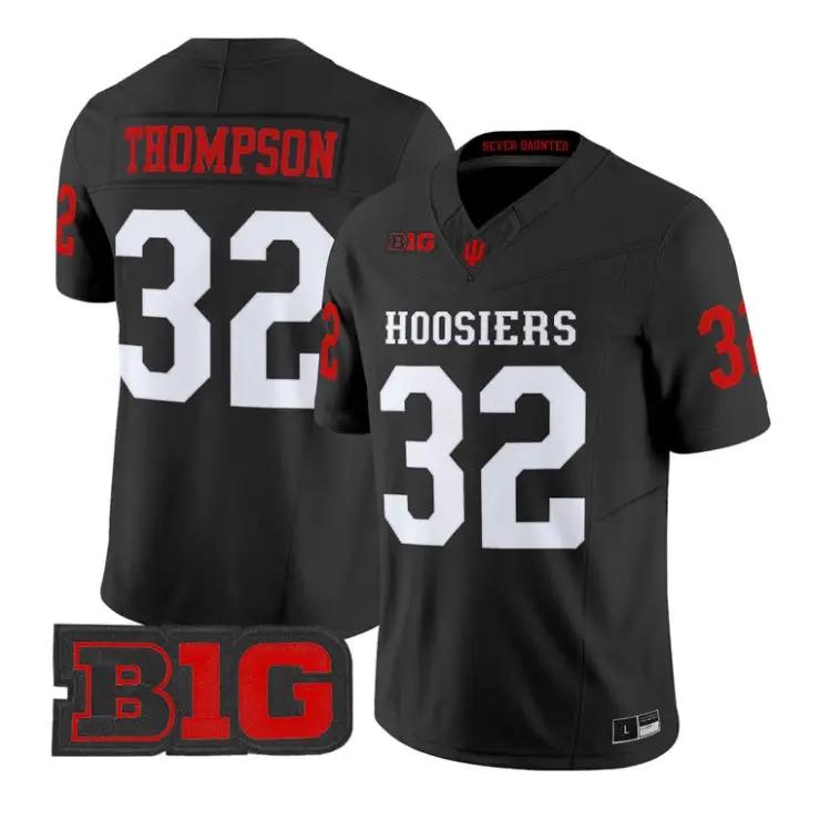 Anthony_Thompson_Jersey_32_Indiana_Hoosiers_2026_Limited_Stitched_Black - Malcom Terry Anthony Thompson Jersey #32 Indiana Hoosiers 2026 Limited Stitched by My Store NCAA Football Jerseys