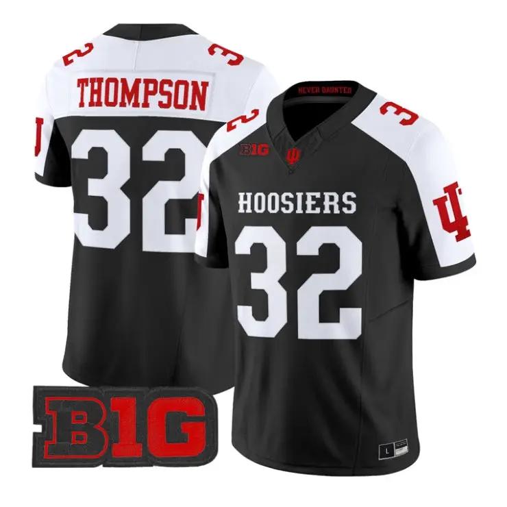 Anthony_Thompson_Jersey_32_Indiana_Hoosiers_2026_Limited_Stitched_Black_Alter - Malcom Terry Anthony Thompson Jersey #32 Indiana Hoosiers 2026 Limited Stitched by My Store NCAA Football Jerseys