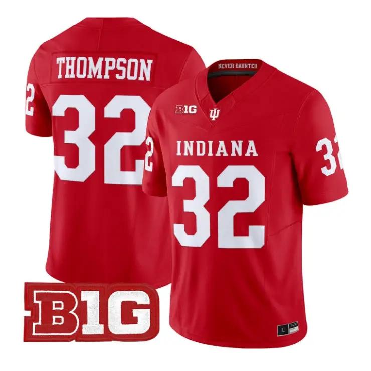 Anthony_Thompson_Jersey_32_Indiana_Hoosiers_2026_Limited_Stitched_Crimson - Malcom Terry Anthony Thompson Jersey #32 Indiana Hoosiers 2026 Limited Stitched by My Store NCAA Football Jerseys