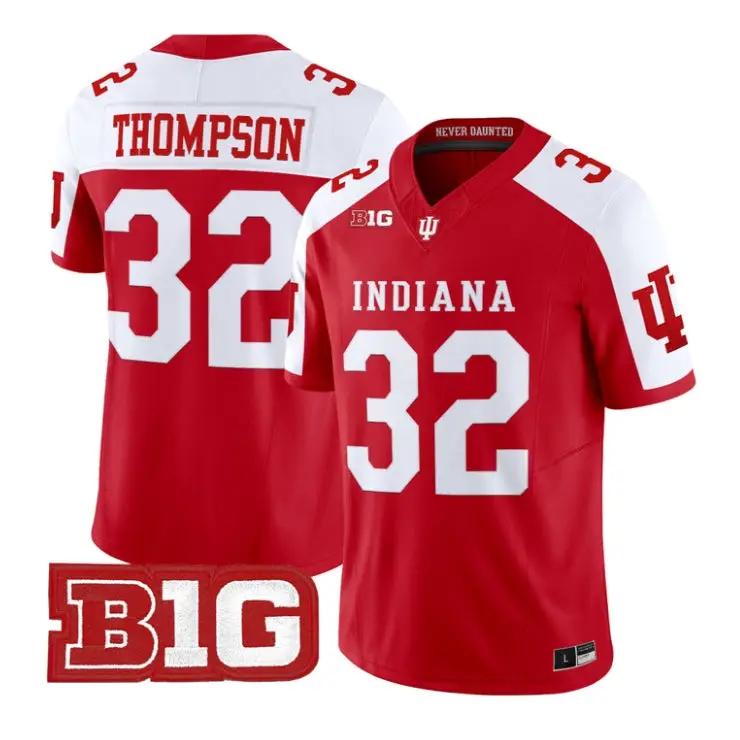Anthony_Thompson_Jersey_32_Indiana_Hoosiers_2026_Limited_Stitched_Crimson_Alter - Malcom Terry Anthony Thompson Jersey #32 Indiana Hoosiers 2026 Limited Stitched by My Store NCAA Football Jerseys