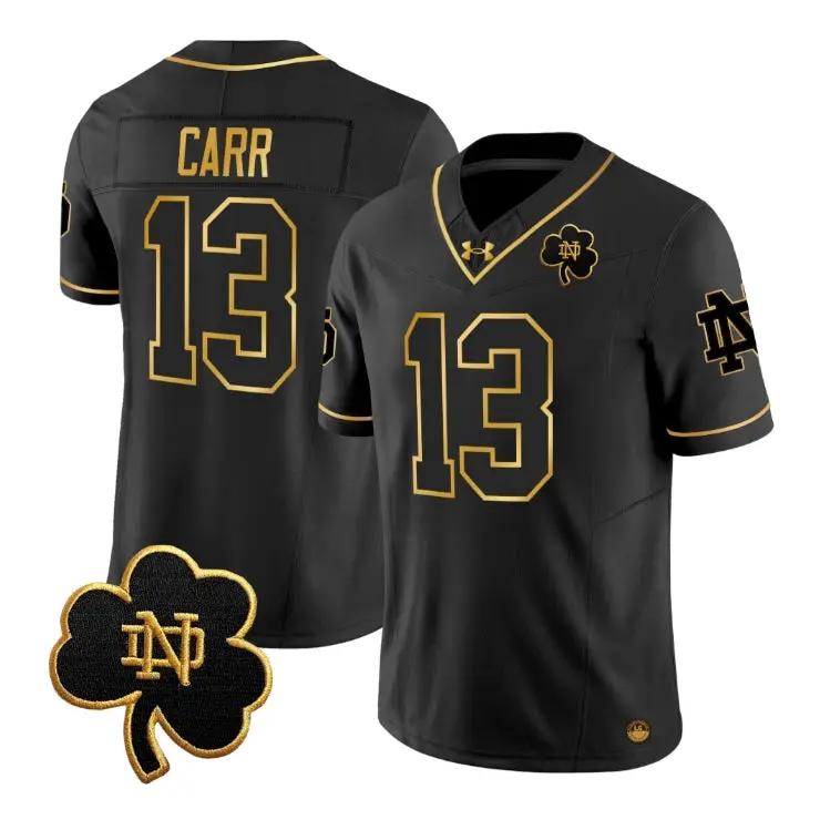 CJ Carr Jersey #13 Notre Dame Fighting Irish 2026 Vapor Stitched by My Store NCAA Football Jerseys