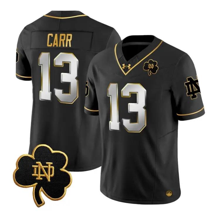 CJ Carr Jersey #13 Notre Dame Fighting Irish 2026 Vapor Stitched by My Store NCAA Football Jerseys