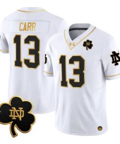 CJ Carr Jersey #13 Notre Dame Fighting Irish 2026 Vapor Stitched by My Store NCAA Football Jerseys