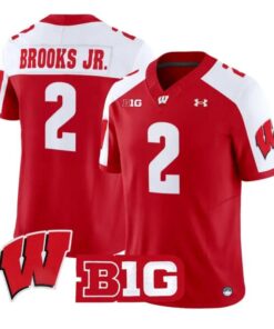 Chris Brooks Jr Jersey #2 Wisconsin Badgers 2026 Vapor All Stitched by My Store NCAA Football Jerseys