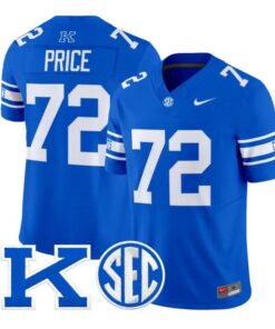 ColetonPriceJersey_72KentuckyWildcatsPowerKPatchVaporLimitedStitched - Malcom Terry Coleton Price Jersey #72 Kentucky Wildcats Power K Patch Vapor Limited Stitched by My Store NCAA Football Jerseys