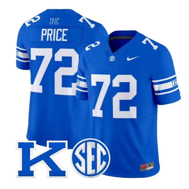 ColetonPriceJersey_72KentuckyWildcatsPowerKPatchVaporLimitedStitched - Malcom Terry Coleton Price Jersey #72 Kentucky Wildcats Power K Patch Vapor Limited Stitched by My Store NCAA Football Jerseys