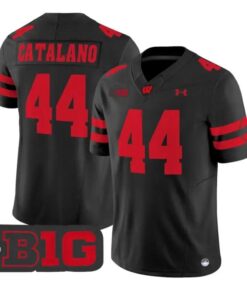 Cooper Catalano Jersey #44 Wisconsin Badgers 2026 Limited Stitched by My Store NCAA Football Jerseys