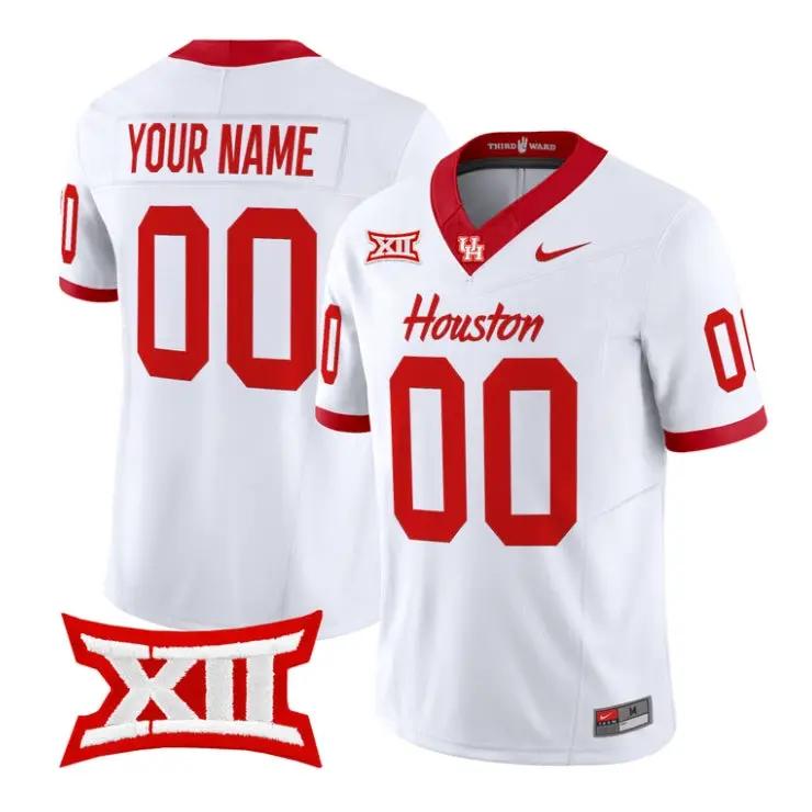 Custom Houston Cougars Jersey Football 2026 Vapor Limited All Stitched by My Store NCAA Football Jerseys
