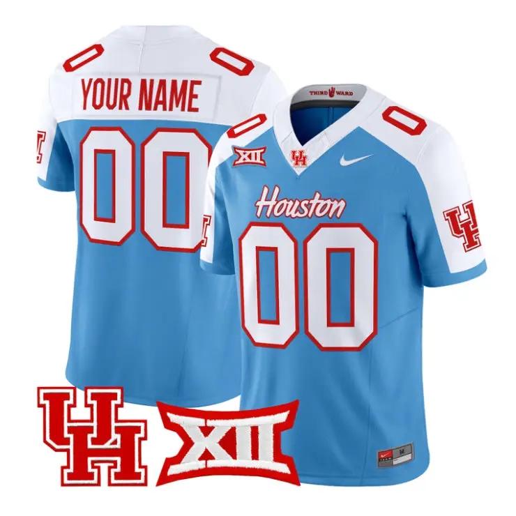 Custom Houston Cougars Jersey Football 2026 Vapor Limited All Stitched by My Store NCAA Football Jerseys