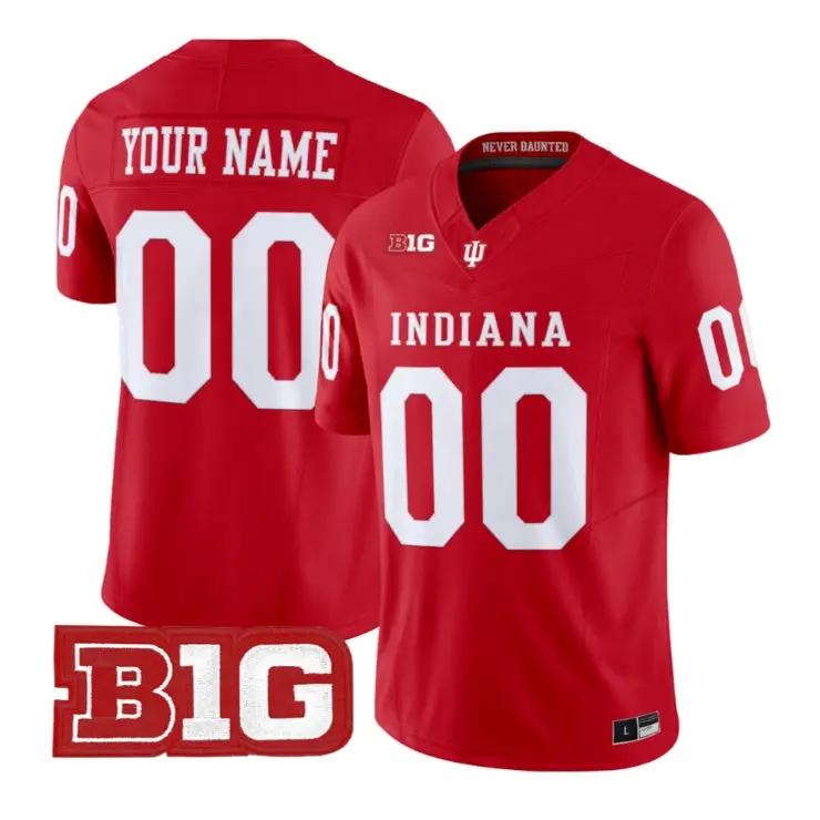 Custom_Indiana_Hoosiers_Jersey_Name_and_Number_2026_Vapor_Stitched_Crimson - Malcom Terry Custom Indiana Hoosiers Jersey Name and Number 2026 Vapor Stitched by My Store NCAA Football Jerseys