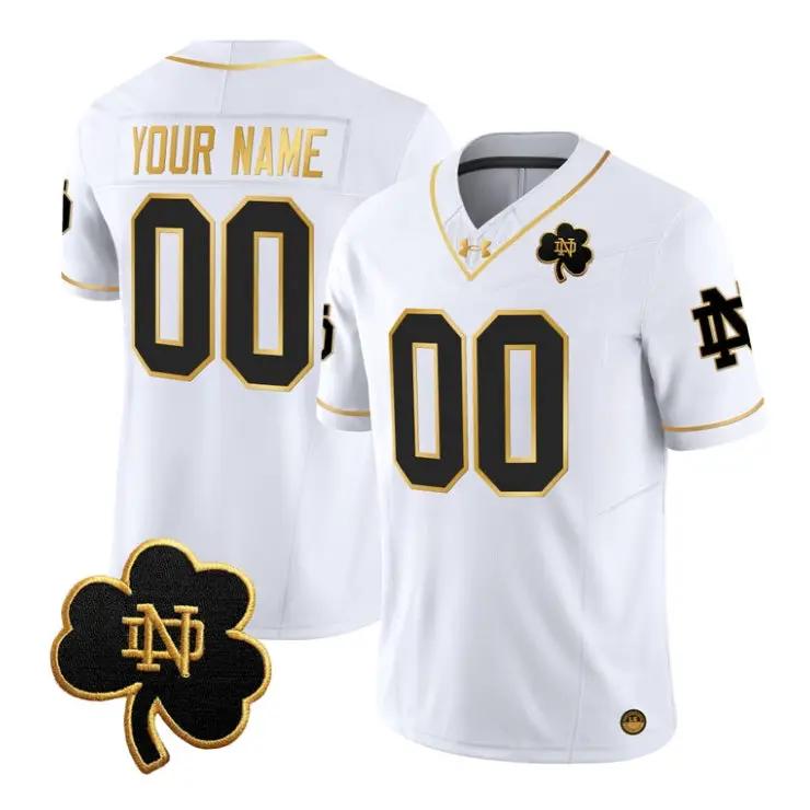 Custom Notre Dame Fighting Irish Jersey 2026 Limited All Stitched by My Store NCAA Football Jerseys