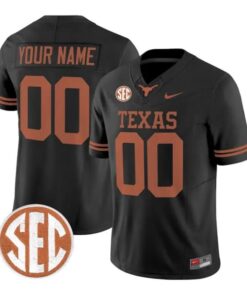 Custom Texas Longhorns Jersey Name and Number 2026 Limited Stitched by My Store NCAA Football Jerseys