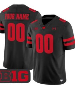 Custom Wisconsin Badgers Jersey Name And Number 2026 Vapor Stitched by My Store NCAA Football Jerseys