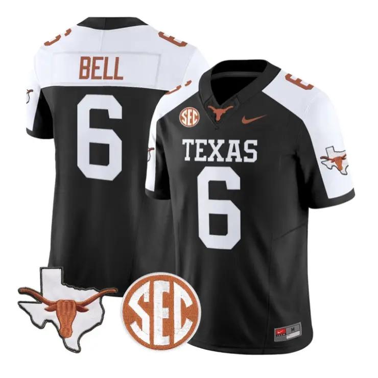 Dia Bell Jersey #6 Texas Longhorns 2026 Vapor Limited All Stitched by My Store NCAA Football Jerseys