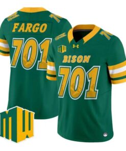 Fargo Jersey #701 North Dakota State Bison 2026 Code Green Limited All Stitched by My Store NCAA Football Jerseys