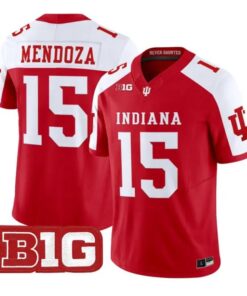 Fernando Mendoza Jersey #15 Indiana Hoosiers 2026 Limited Stitched by My Store NCAA Football Jerseys