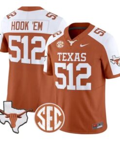 Hook 'Em Jersey #512 Texas Longhorns 2026 Football Limited Stitched by My Store NCAA Football Jerseys