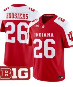 Hoosiers Jersey #26 Indiana Hoosiers 2026 Football Vapor Stitched by My Store NCAA Football Jerseys