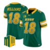 Jackson Williams Jersey #18 North Dakota State Bison 2026 Code Green Stitched by My Store NCAA Football Jerseys