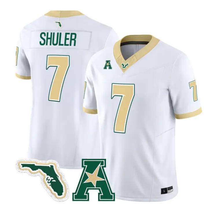 Jhalyn Shuler Jersey #7 South Florida Bulls 2026 The Gold Standard All Stitched by My Store NCAA Football Jerseys