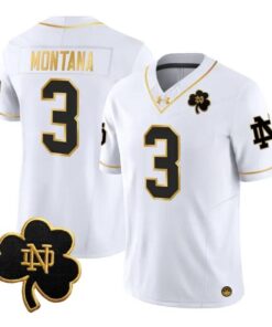 Joe Montana Jersey #3 Notre Dame Fighting Irish 2026 All Stitched by My Store NCAA Football Jerseys