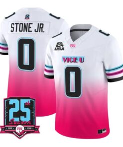 JojoStoneJersey_0FloridaInternationalPanthers2026PinkViceAllStitched - Malcom Terry Jojo Stone Jersey #0 Florida International Panthers 2026 Pink Vice All Stitched by My Store NCAA Football Jerseys
