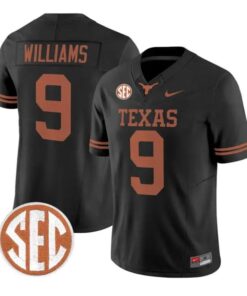 Jonah Williams Jersey #9 Texas Longhorns 2026 Limited All Stitched by My Store NCAA Football Jerseys