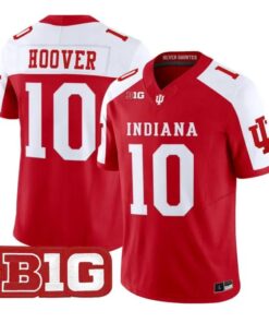 Josh_Hoover_Jersey_10_Indiana_Hoosiers_2026_Football_All_Stitched_Crimson_Alter - Malcom Terry Josh Hoover Jersey #10 Indiana Hoosiers 2026 Football All Stitched by My Store NCAA Football Jerseys