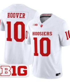 Josh_Hoover_Jersey_10_Indiana_Hoosiers_2026_Football_All_Stitched_White - Malcom Terry Josh Hoover Jersey #10 Indiana Hoosiers 2026 Football All Stitched by My Store NCAA Football Jerseys