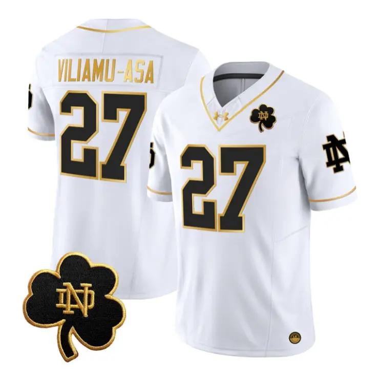 Kyngstonn Viliamu-Asa Jersey #27 Notre Dame Fighting Irish 2026 by My Store NCAA Football Jerseys