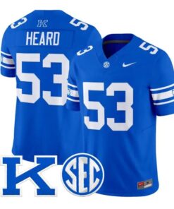 LanceHeardJersey_53KentuckyWildcatsPowerKPatchVaporLimitedStitched - Malcom Terry Lance Heard Jersey #53 Kentucky Wildcats Power K Patch Vapor Limited Stitched by My Store NCAA Football Jerseys