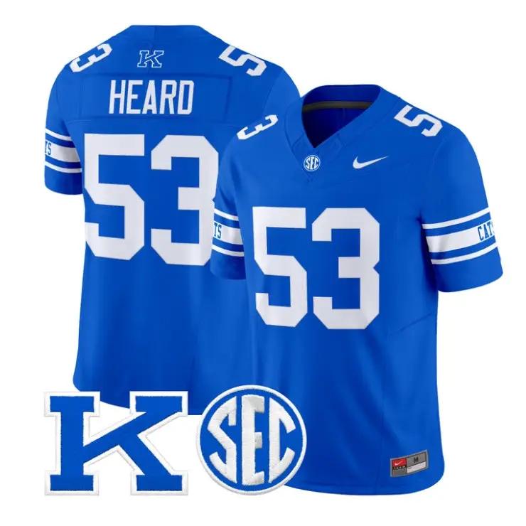 LanceHeardJersey_53KentuckyWildcatsPowerKPatchVaporLimitedStitched - Malcom Terry Lance Heard Jersey #53 Kentucky Wildcats Power K Patch Vapor Limited Stitched by My Store NCAA Football Jerseys