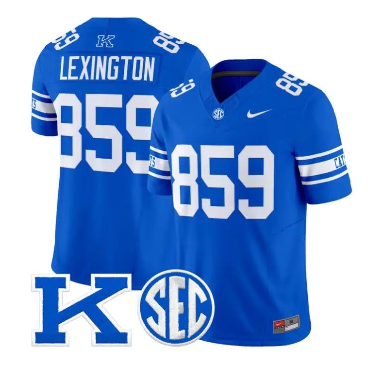 LexingtonJersey_859KentuckyWildcatsPowerKPatchVaporLimitedAllStitched - Malcom Terry Lexington Jersey #859 Kentucky Wildcats Power K Patch Vapor Limited All Stitched by My Store NCAA Football Jerseys