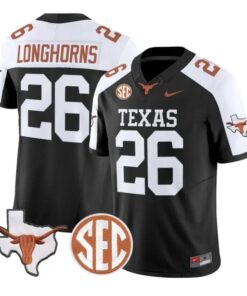 Longhorns Jersey #26 Texas Longhorns 2026 Football Limited Stitched by My Store NCAA Football Jerseys