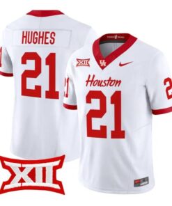 Makhi Hughes Jersey #21 Houston Cougars 2026 Vapor Limited Stitched by My Store NCAA Football Jerseys
