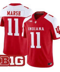 Nick_Marsh_Jersey_11_Indiana_Hoosiers_2026_Football_All_Stitched_Crimson_Alter - Malcom Terry Nick Marsh Jersey #11 Indiana Hoosiers 2026 Football All Stitched by My Store NCAA Football Jerseys