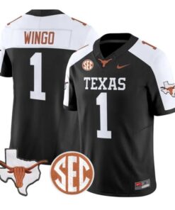 Ryan Wingo Jersey #1 Texas Longhorns 2026 Football Limited Stitched by My Store NCAA Football Jerseys