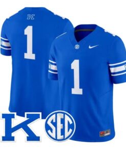 TeamJersey_1KentuckyWildcatsPowerKPatchFootballVaporLimitedStitched - Malcom Terry Team Jersey #1 Kentucky Wildcats Power K Patch Football Vapor Limited Stitched by My Store NCAA Football Jerseys