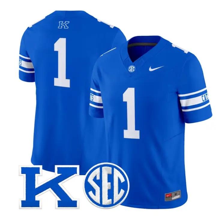 TeamJersey_1KentuckyWildcatsPowerKPatchFootballVaporLimitedStitched - Malcom Terry Team Jersey #1 Kentucky Wildcats Power K Patch Football Vapor Limited Stitched by My Store NCAA Football Jerseys