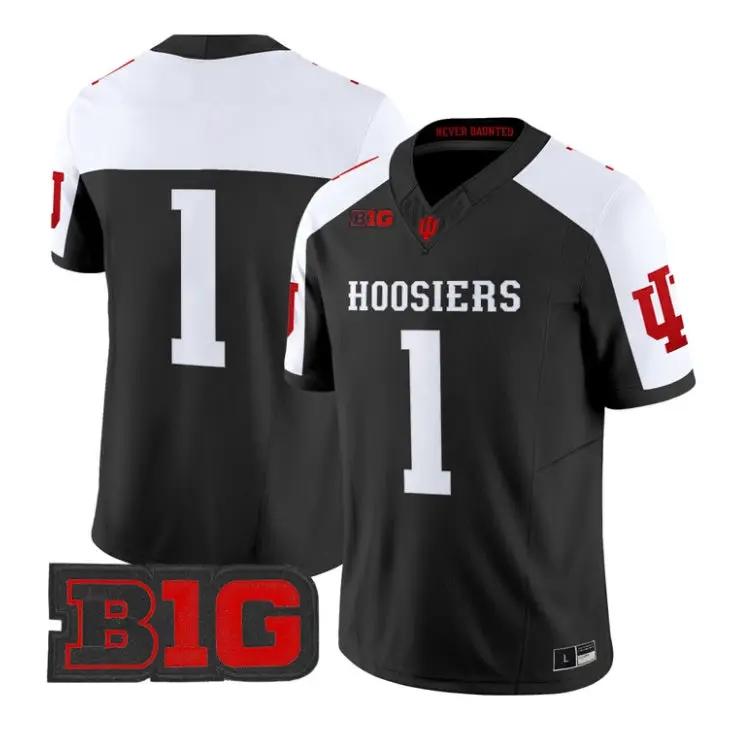 Team_Jersey_1_Indiana_Hoosiers_2026_Football_Limited_All_Stitched_Black_Alter - Malcom Terry Team Jersey #1 Indiana Hoosiers 2026 Football Limited All Stitched by My Store NCAA Football Jerseys