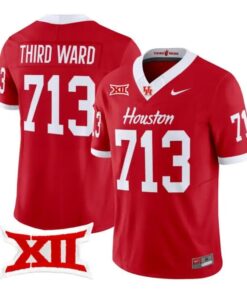 Third_Ward_Jersey_713_Houston_Cougars_2026_Vapor_Limited_Stitched_Red - Malcom Terry Third Ward Jersey #713 Houston Cougars 2026 Vapor Limited Stitched by My Store NCAA Football Jerseys