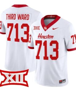 Third_Ward_Jersey_713_Houston_Cougars_2026_Vapor_Limited_Stitched_White - Malcom Terry Third Ward Jersey #713 Houston Cougars 2026 Vapor Limited Stitched by My Store NCAA Football Jerseys
