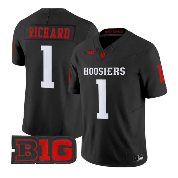 Turbo Richard Jersey #1 Indiana Hoosiers 2026 Limited All Stitched by My Store NCAA Football Jerseys