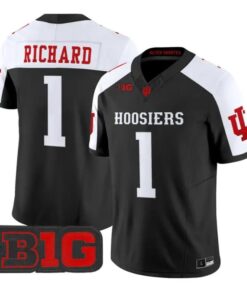 Turbo Richard Jersey #1 Indiana Hoosiers 2026 Limited All Stitched by My Store NCAA Football Jerseys