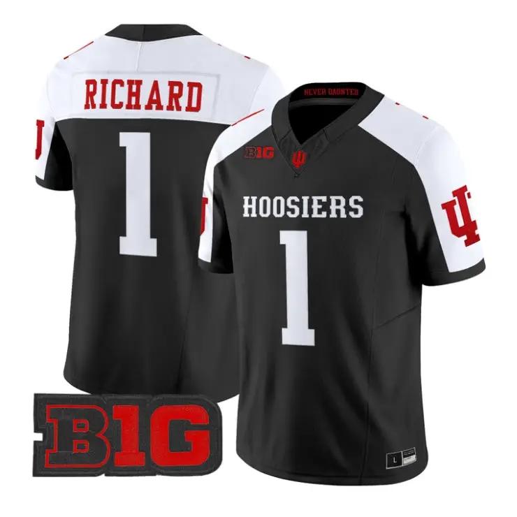 Turbo Richard Jersey #1 Indiana Hoosiers 2026 Limited All Stitched by My Store NCAA Football Jerseys