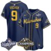 Bob Uecker Jersey #9 Milwaukee Brewers 2026 NL Champions Vapor Stitched