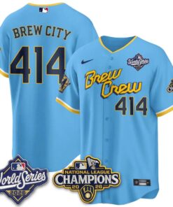 Brew City Jersey #414 Milwaukee Brewers 2026 NL Champions Vapor Stitched